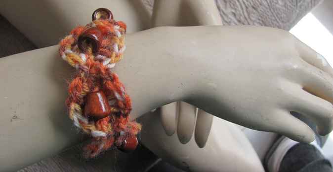 large image of art item: accessory – bracelet beads brown