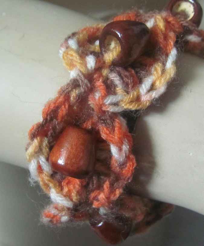 large image of art item: accessory – bracelet beads brown