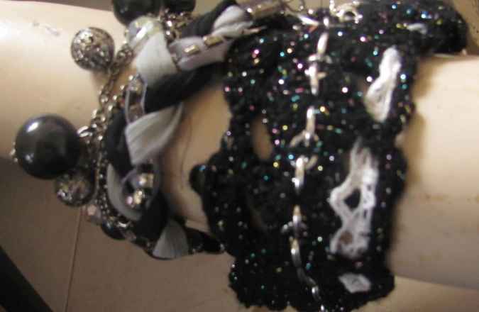 large image of art item: accessory – bracelet black with beads