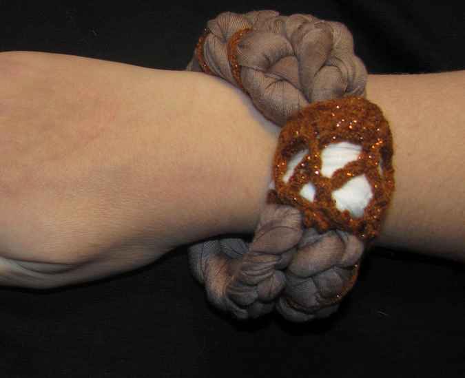large image of art item: accessory – bracelet brown gold