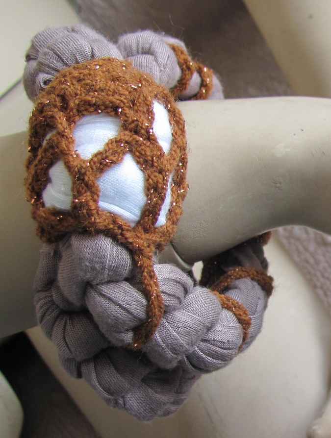 large image of art item: accessory – bracelet brown gold