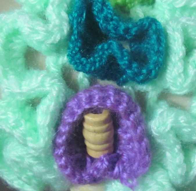 large image of art item: accessory – bracelet cyan blue green button yellow
