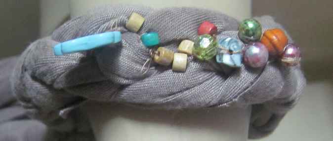 large image of art item: accessory – bracelet fabric beads