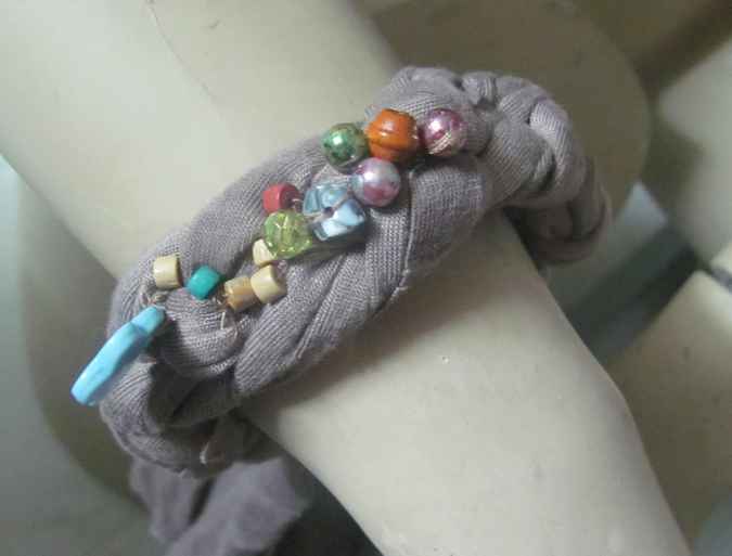 large image of art item: accessory – bracelet fabric beads