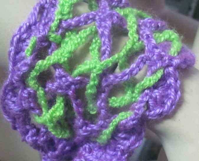 large image of art item: accessory – bracelet purple green