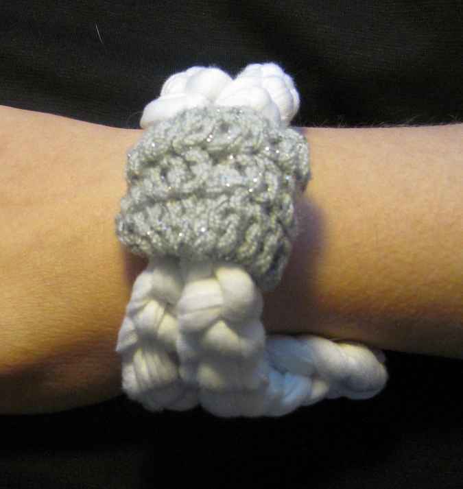 large image of art item: accessory – bracelet white cyan