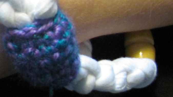 large image of art item: accessory – bracelet white purple