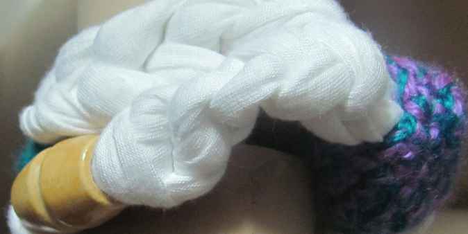 large image of art item: accessory – bracelet white purple