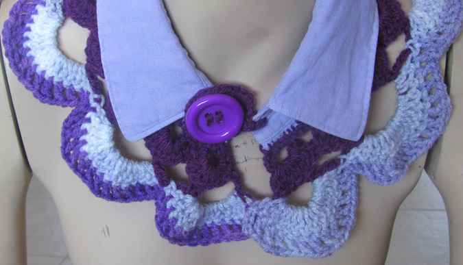 large image of art item: accessory – collar blue and purple