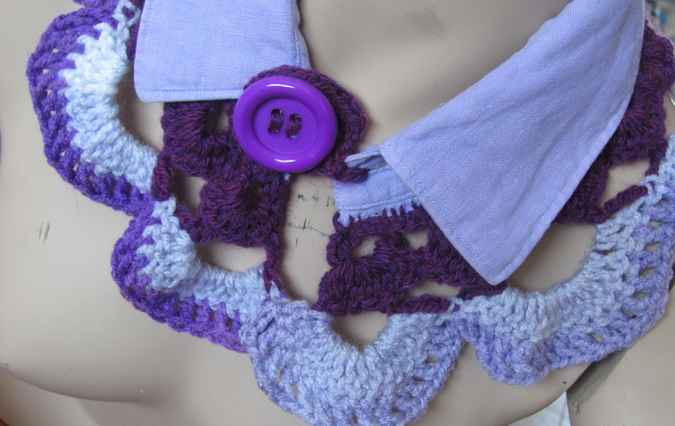 large image of art item: accessory – collar blue and purple