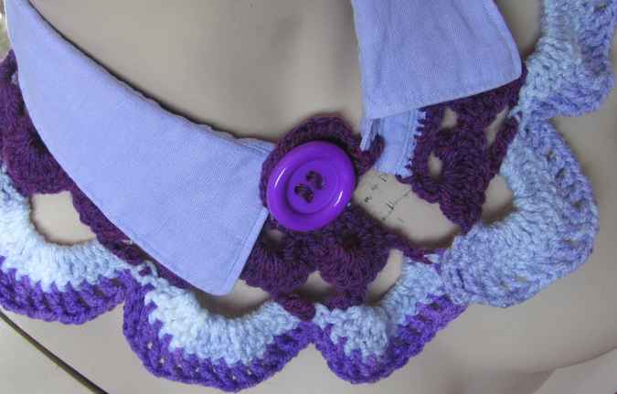 large image of art item: accessory – collar blue and purple