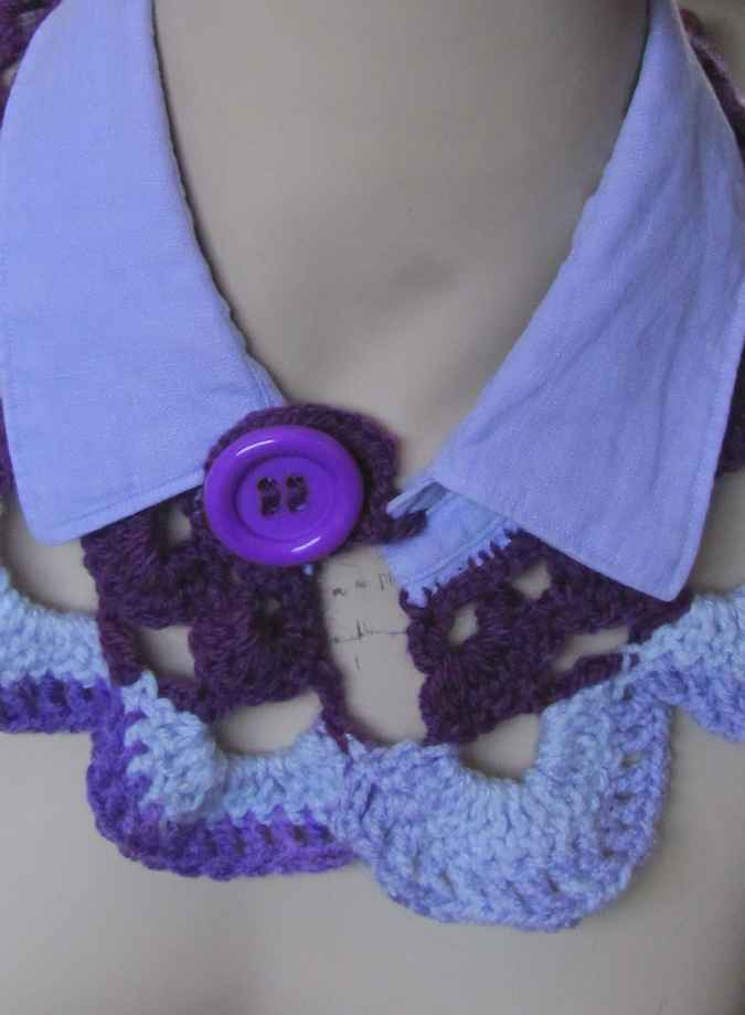 large image of art item: accessory – collar blue and purple