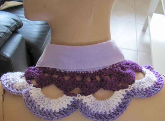 large image of art item: accessory – collar blue and purple