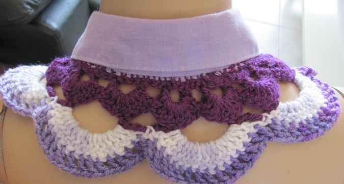 large image of art item: accessory – collar blue and purple