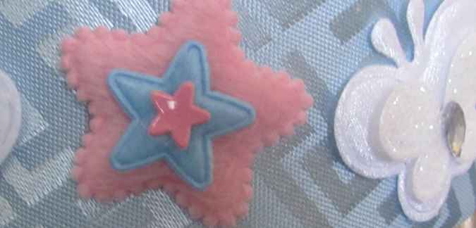large image of art item: accessory – head decoration apples stars