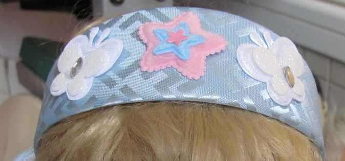 large image of art item: accessory – head decoration apples stars