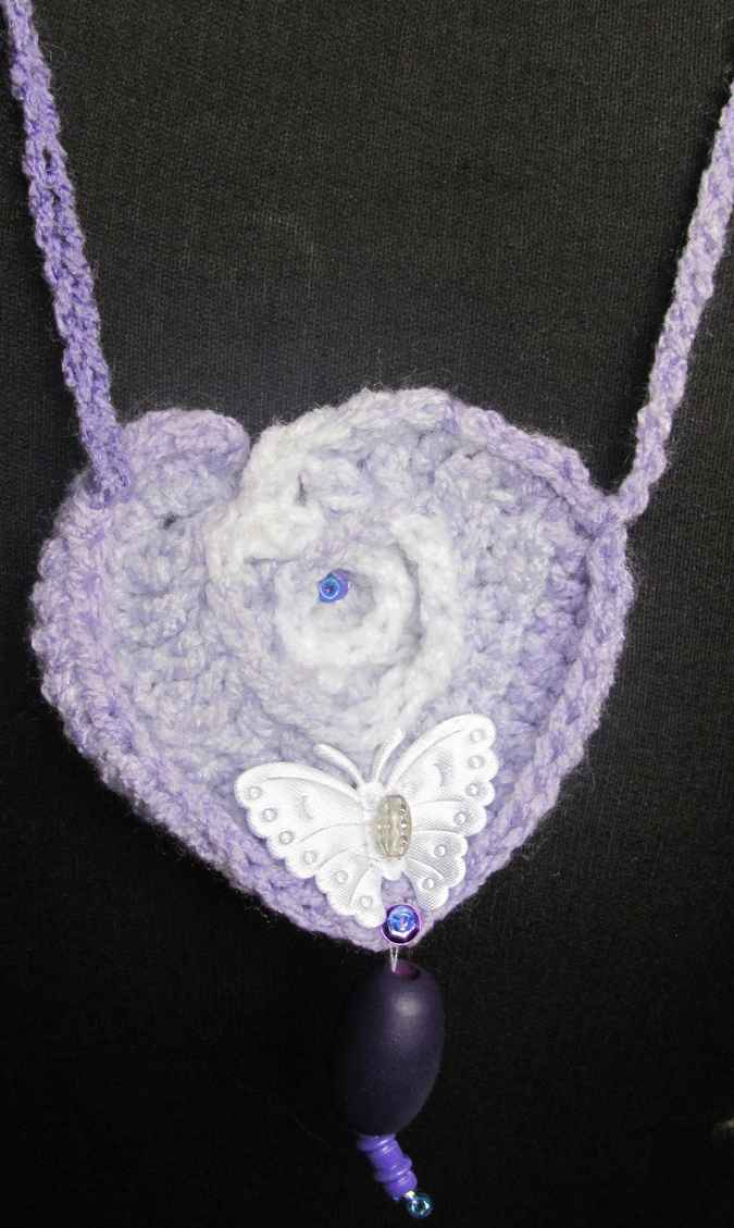 large image of art item: accessory – heart purple