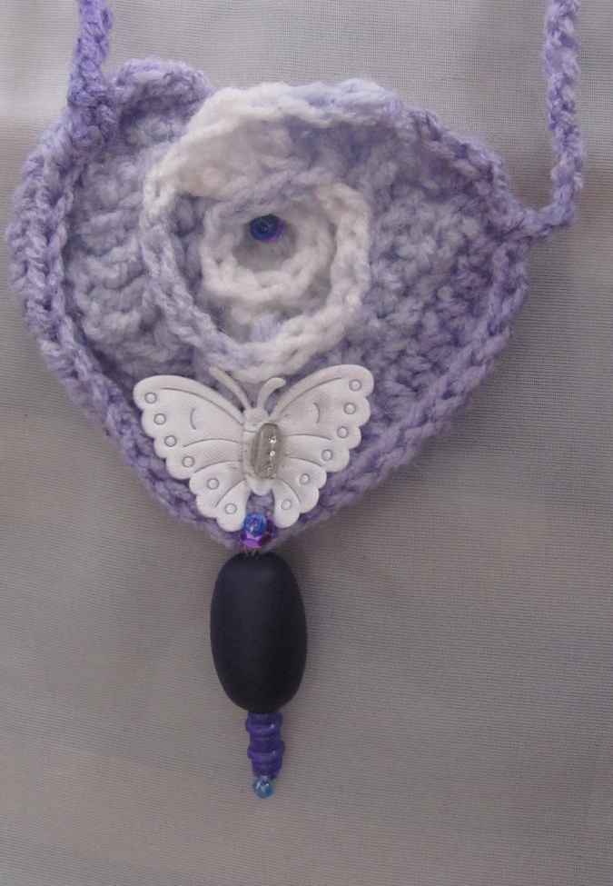 large image of art item: accessory – heart purple