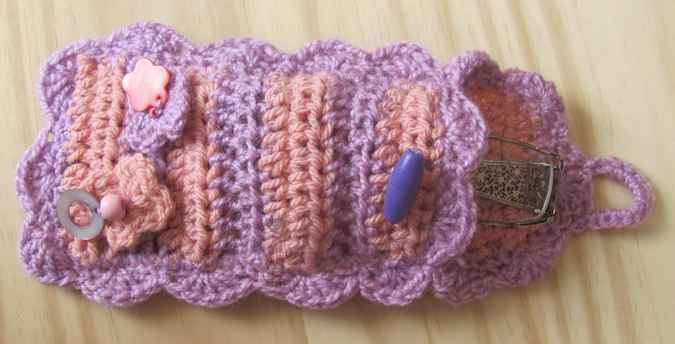 large image of art item: accessory – cell phone pocket pink