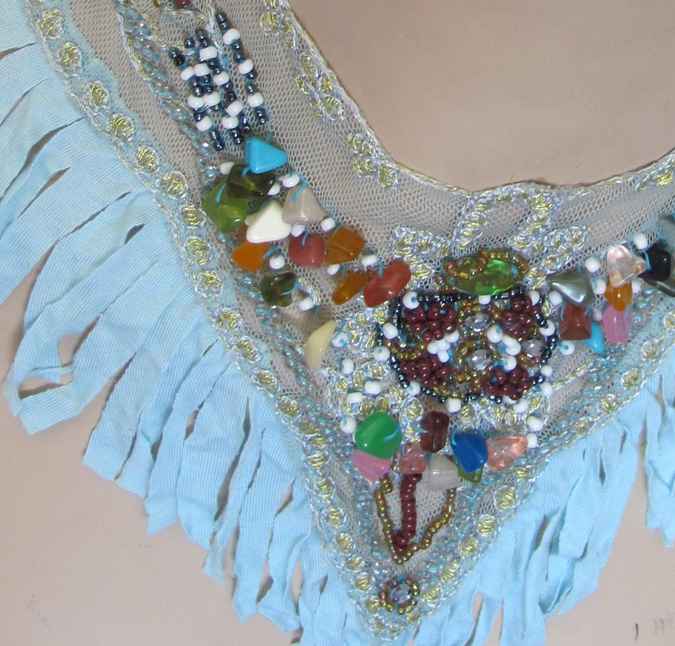 large image of art item: accessory – necklace cyan beads colorful