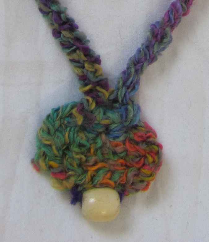 large image of art item: accessory – necklace colorful bead yellow