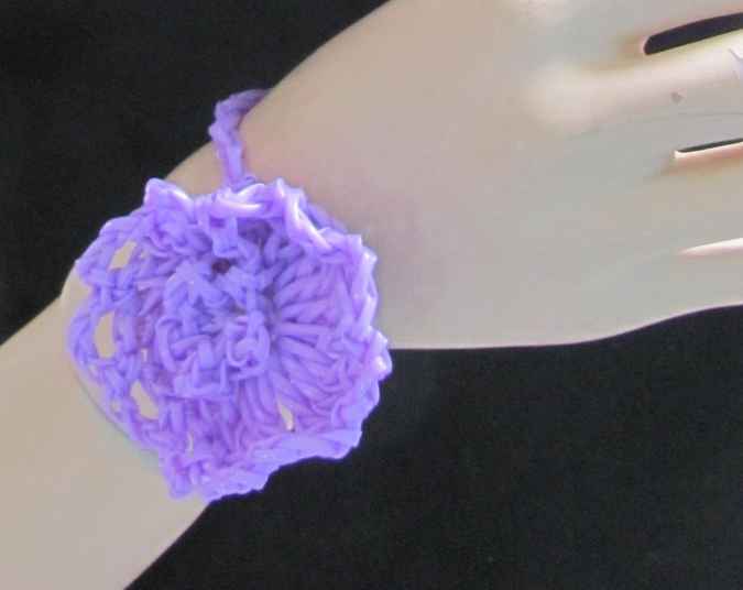 large image of art item: accessory – necklace purple doll