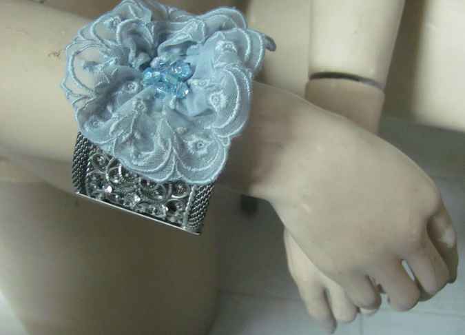 large image of art item: accessory – bracelet gray rose