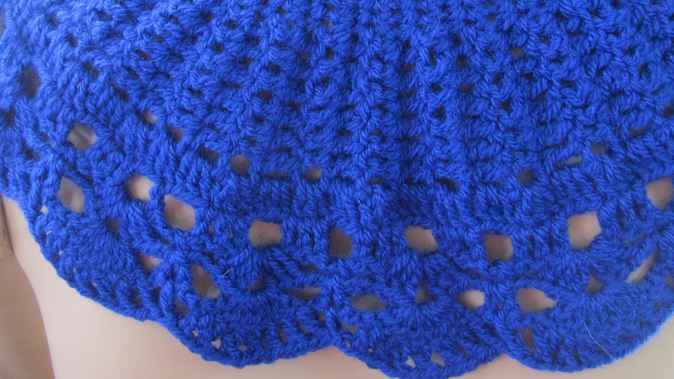 large image of art item: accessory – capeletblue button gold