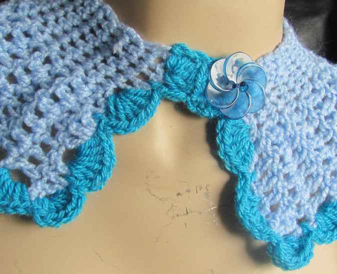 large image of art item: accessory – capeletcyan blue