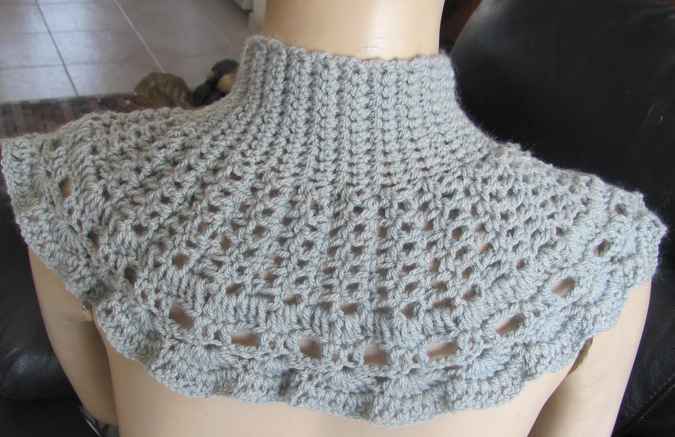 large image of art item: accessory – capeletgray longbutton