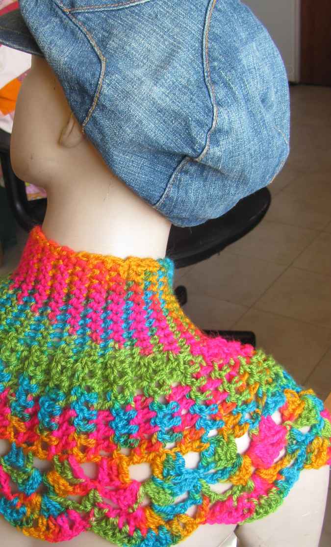 large image of art item: accessory – capeletcolorful