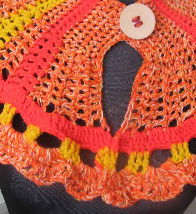 large image of art item: accessory – capeletorange