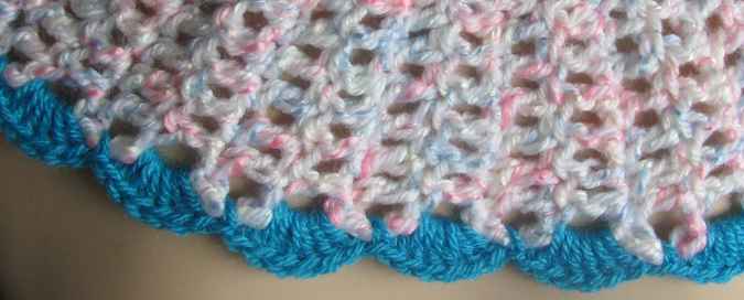 large image of art item: accessory – capeletpinkish blue
