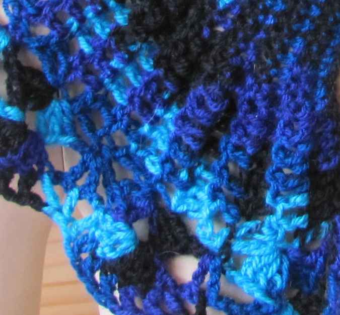 large image of art item: accessory – capeletshades of blue