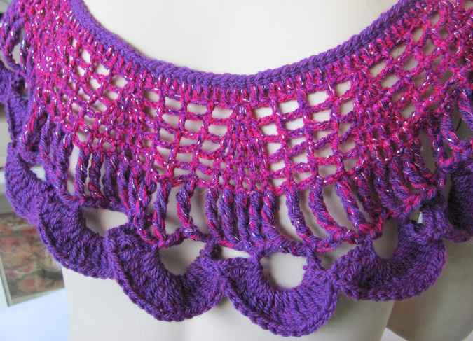 large image of art item: accessory – capeletnet purple