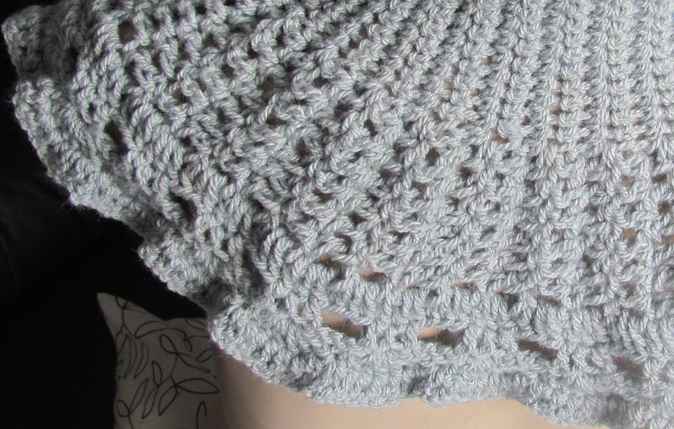 large image of art item: accessory – capelet gray