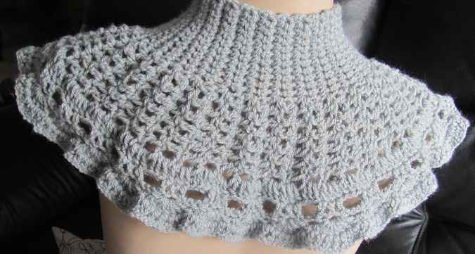 large image of art item: accessory – capelet gray