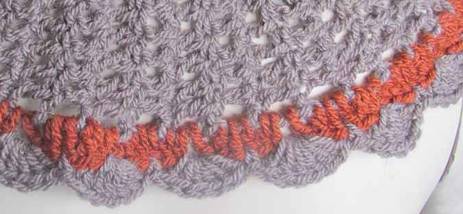 large image of art item: accessory – capelet gray brown