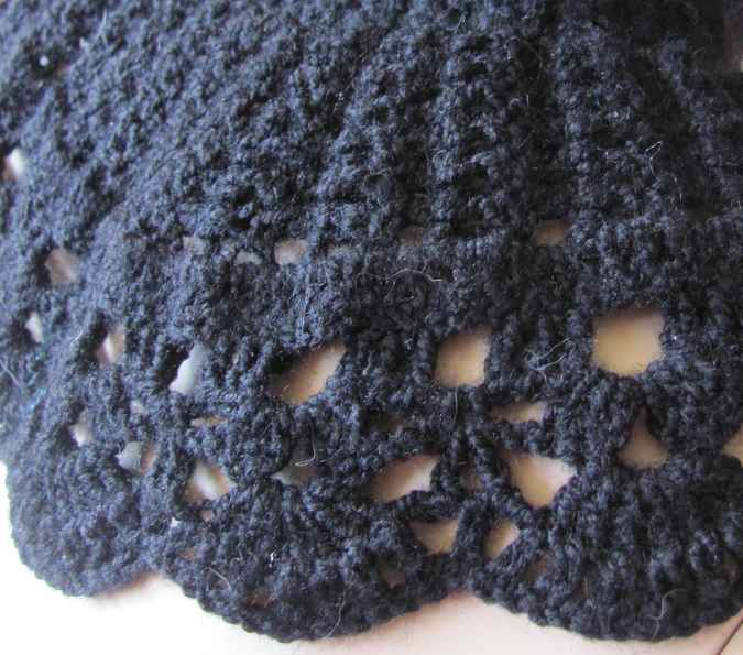 large image of art item: accessory – capelet black