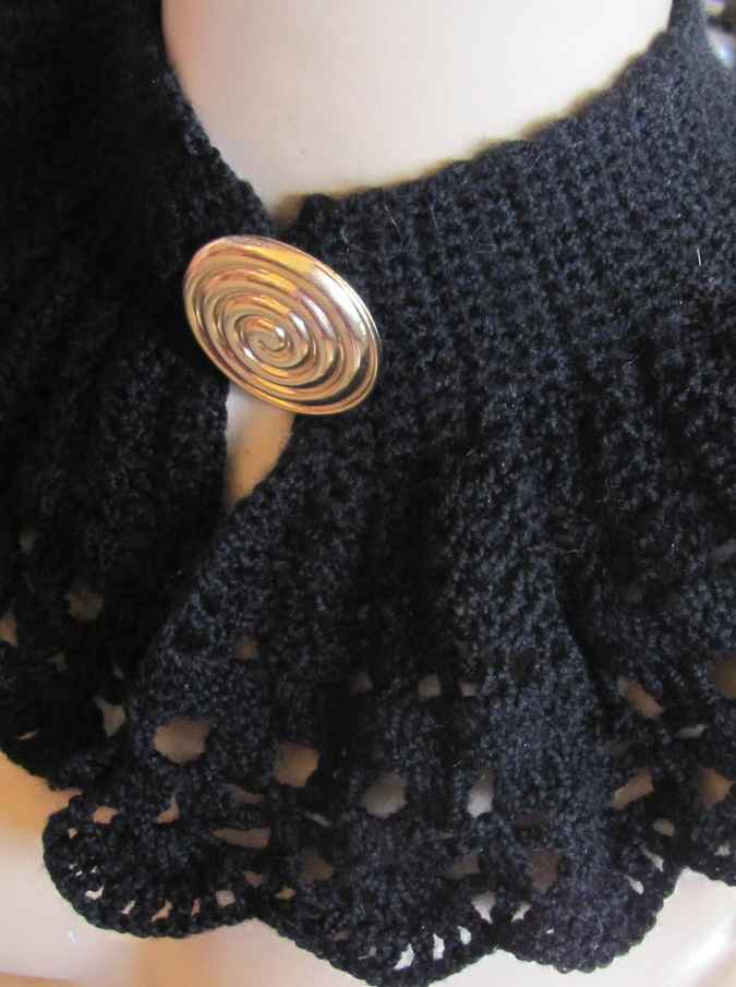 large image of art item: accessory – capelet black