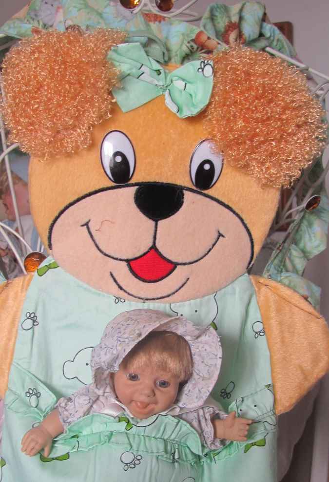 large image of art item: accessory – teddybear baby holder vest