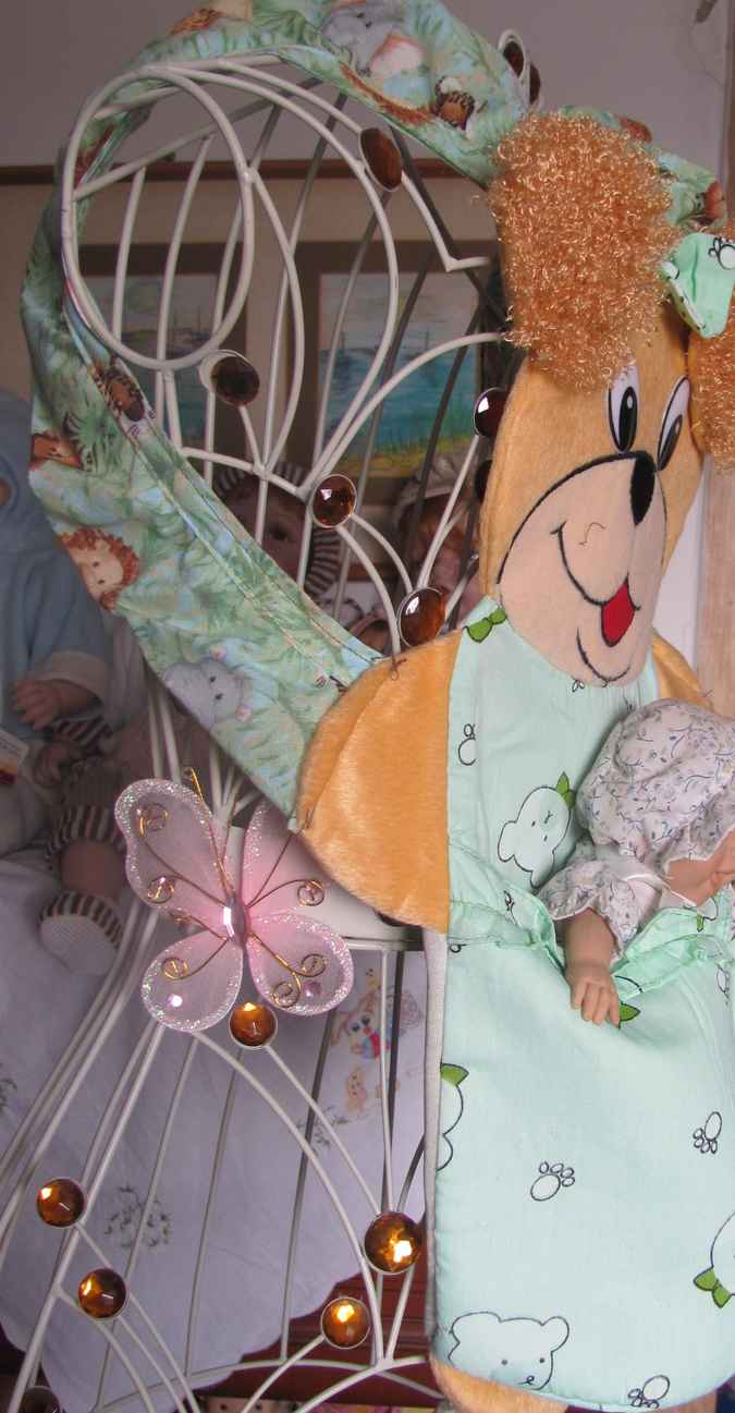 large image of art item: accessory – teddybear baby holder vest