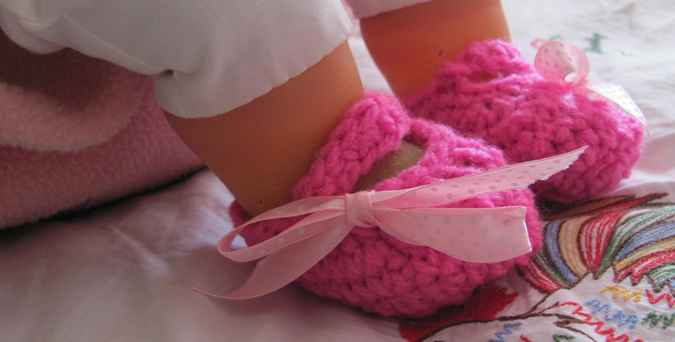 large image of art item: accessory – baby shoes