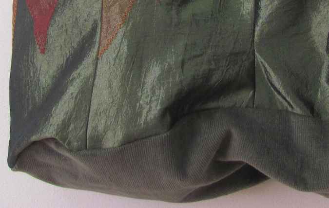 large image of art item: bag – brown lace green