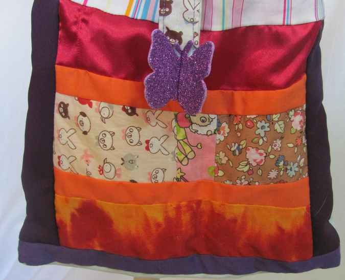 large image of art item: bag – butterfly purple
