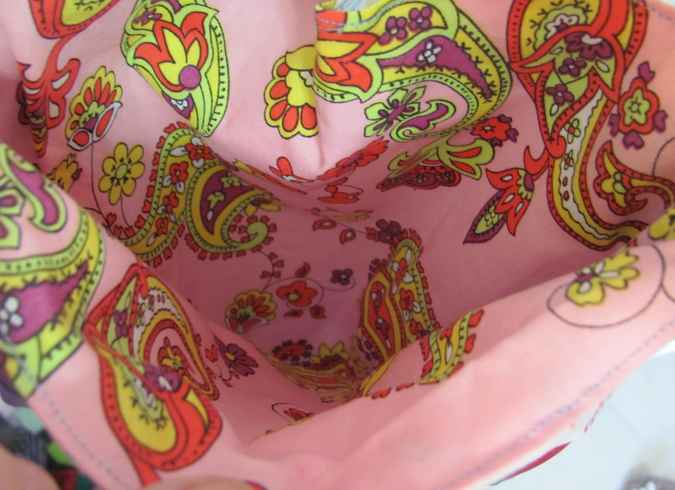 large image of art item: bag – butterfly purple