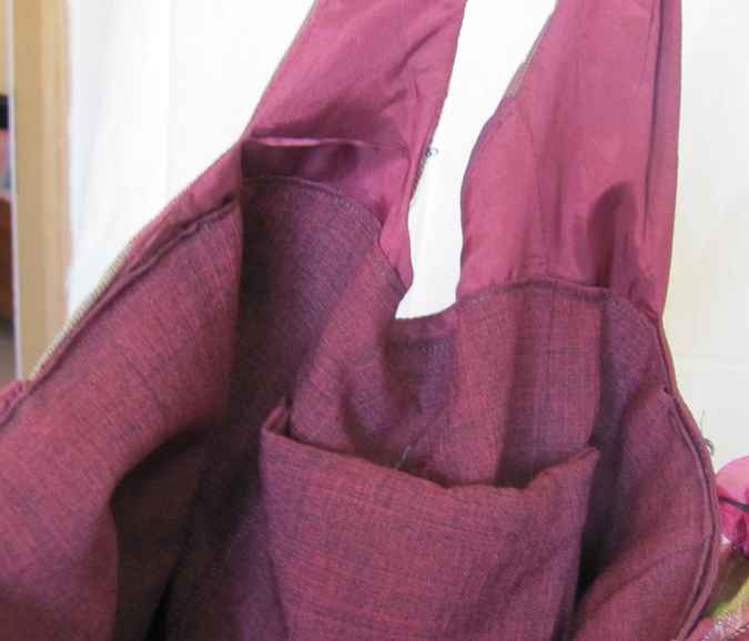 large image of art item: bag – button pink