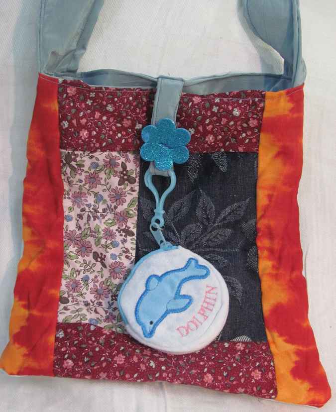 large image of art item: bag – dolphin blue