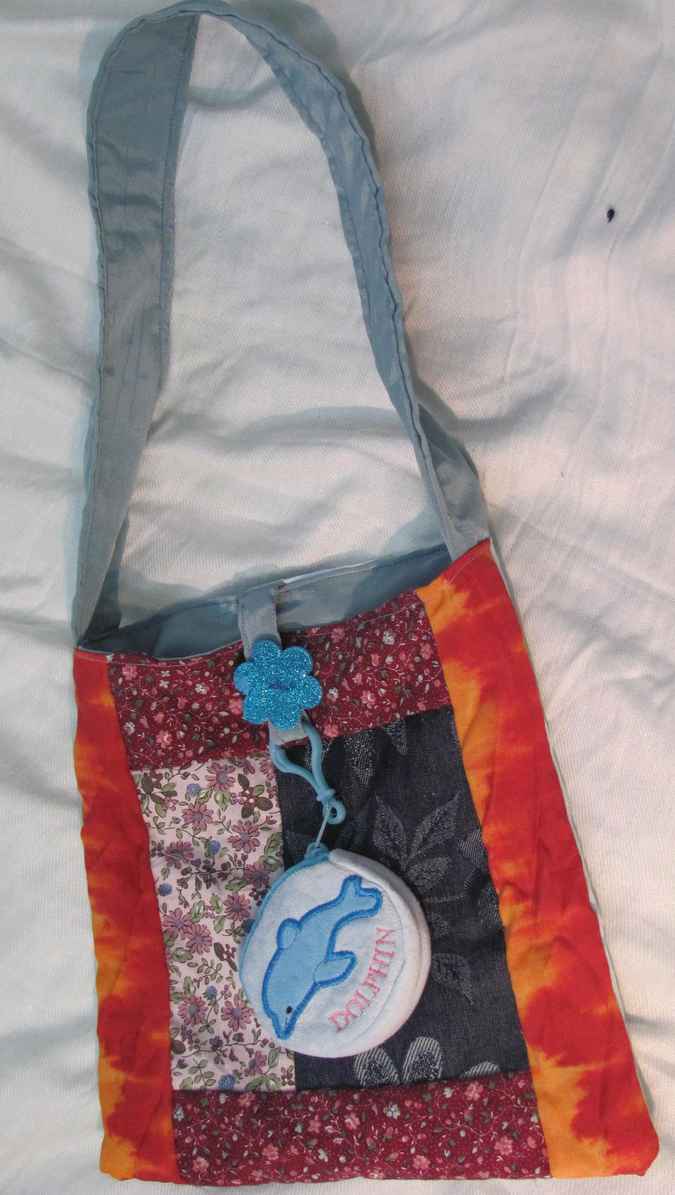 large image of art item: bag – dolphin blue