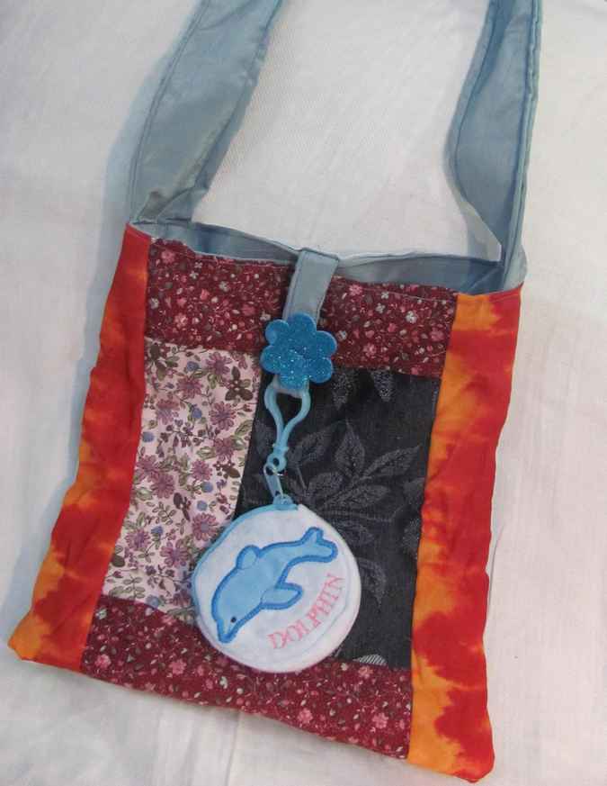 large image of art item: bag – dolphin blue